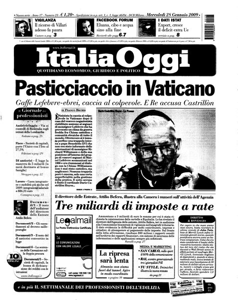 Italia oggi : quotidiano di economia finanza e politica